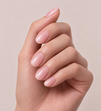Peach Pearl — Ein milchiges Pfirsichrosa mit perlmuttartigem Schimmer.