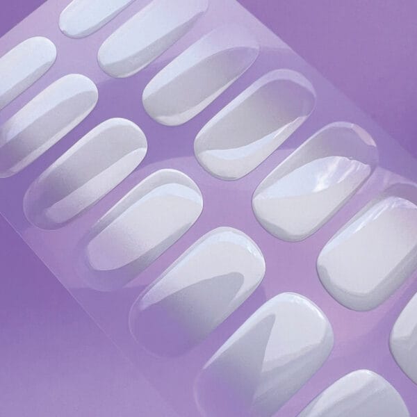 Gel Nail Strips – Classic White | Laonsi Cloud Bread - Image 3