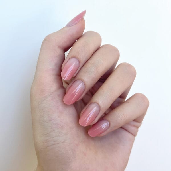 Gel Nail Strips – Light Pink Color Change | Laonsi Peach Beach - Image 4
