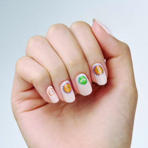 [Manicure] Say HI - white character Color change